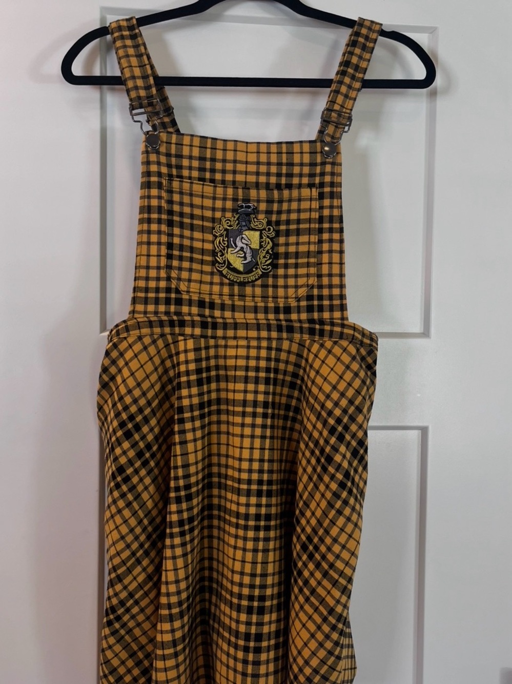 Hufflepuff Yellow Plaid Dress Costume